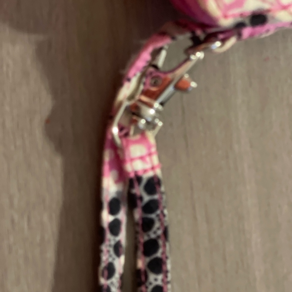 Vera Bradley Pink and Green Patterned Wristlet - Picture 8 of 8